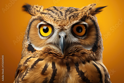 Close-up portrait of an owl © Michael