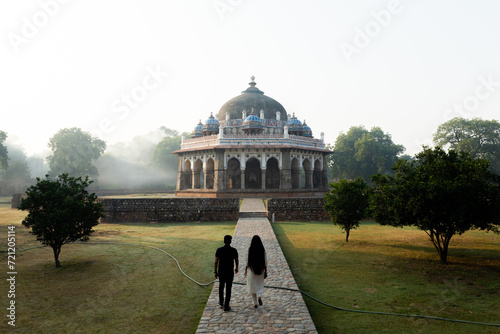 Tomb of Isa Khan, located within the Humayun's Tomb Complex. photo