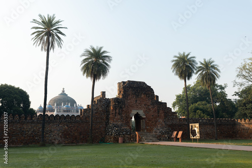 Tomb of Isa Khan, located within the Humayun's Tomb Complex. photo