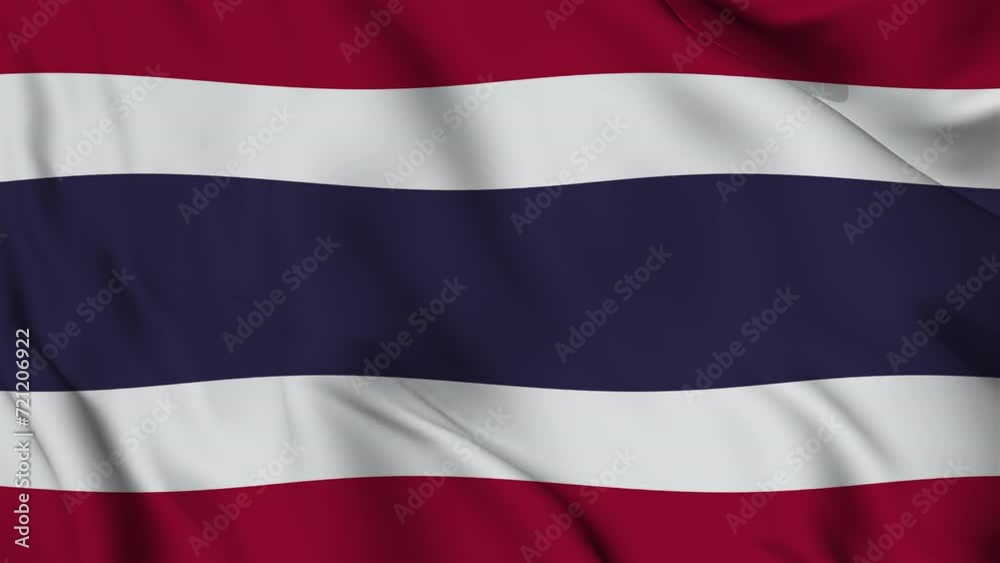 A beautiful view of the Thailand flag video. 3d flag-waving video. Thailand flag 4K resolution. A beautiful view of the Thailand flag video. 3d flag-waving video. Thailand flag 4K resolution.