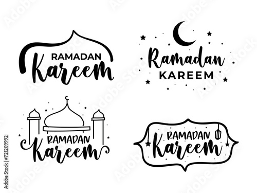 Stylish Ramadan Kareem Typography Design