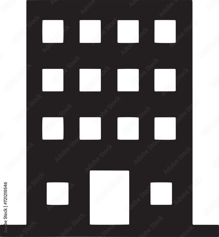 Compact Urban Building Icon Compact Urban Building Icon