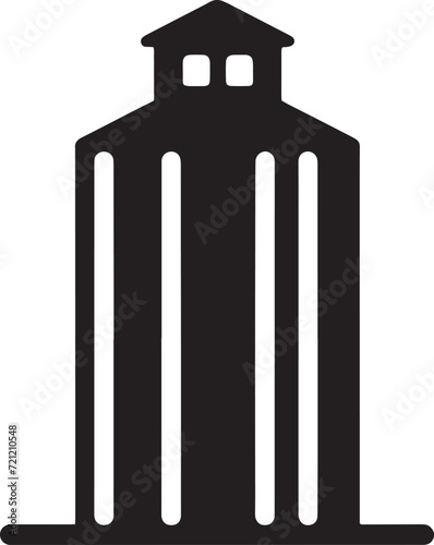 Simplified Silo Tower Icon