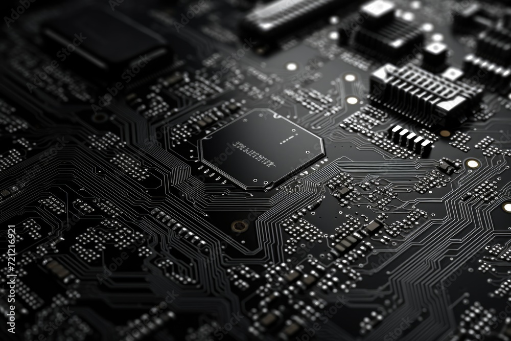 Printed circuit board background for computer technology. Printed circuit board background for computer technology.