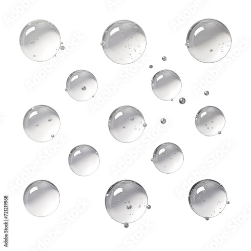 Water drop isolated on transparent or white background
