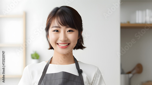 Asian female childcare worker  photo