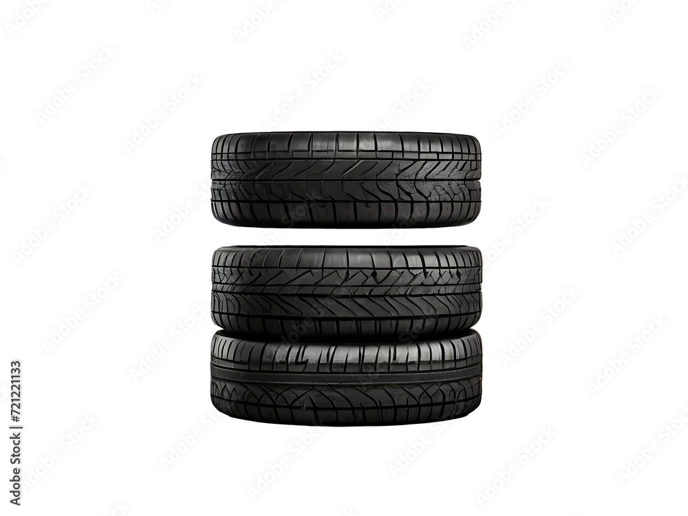 stack of tires on transparent background stack of tires on transparent background