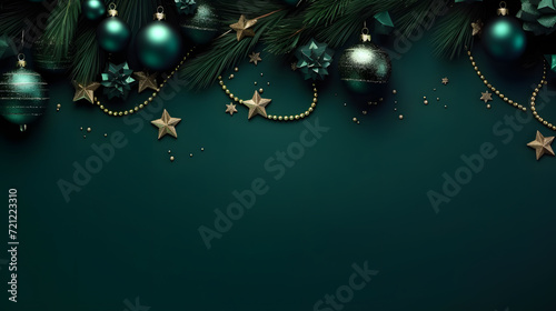 Christmas green background