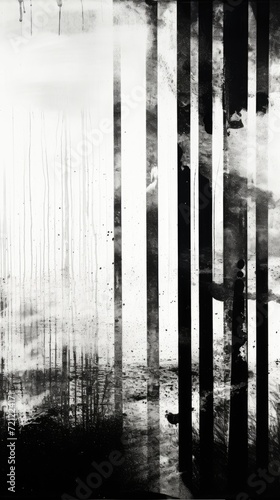 Monochrome grunge texture on white background © Natali Batu
