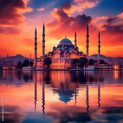 mosque, istanbul, turkey, architecture, minaret,  photo