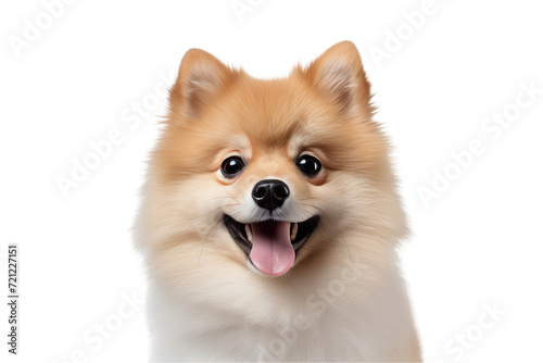 pomeranian dog isolated on transparent background