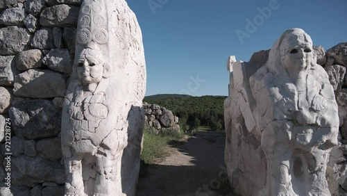 Sphinx Gate in Hattusa, capital of the Hittite Civilization - Corum, Turkey