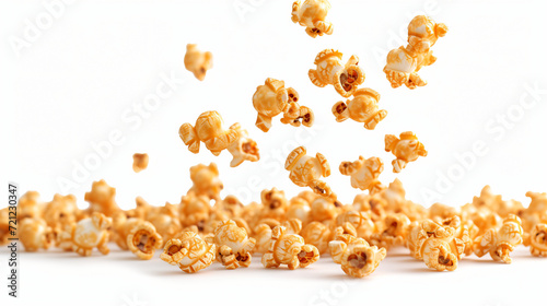 Falling caramel popcorn