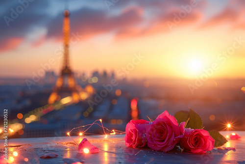 The city of love Paris, France - Concept love for life and people.