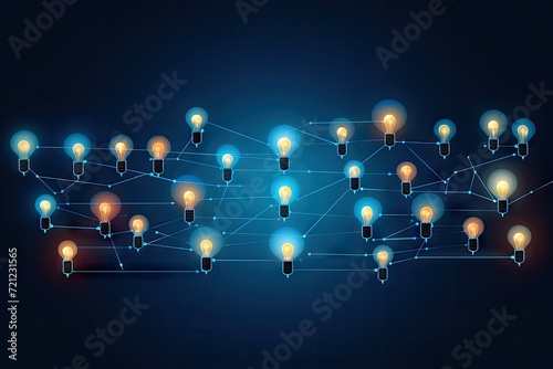 Light Bulbs on Black Background, Simplifying the Complex, Confusion Clarity, Idea Concept