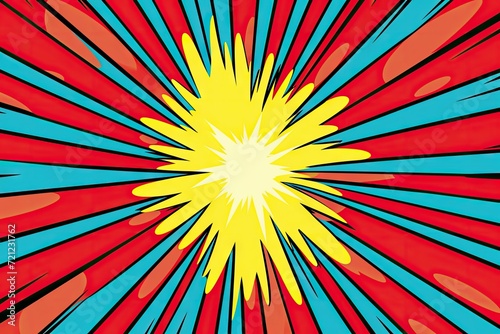 Speed Line Fast Motion Background, Color Comic Lines Pattern, Pop Art Banner, Superman Mockup