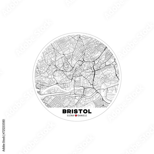 Bristol vectorial map