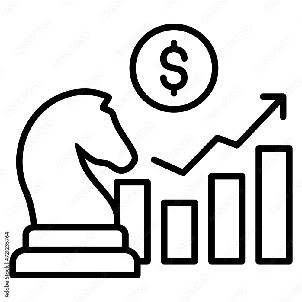 Investment Strategy Icon Element For Design Investment Strategy Icon Element For Design