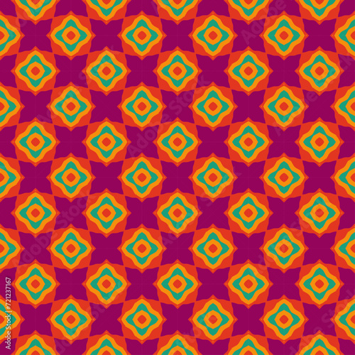 flower pattern abstract geometric indian block print