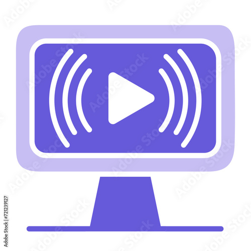 Live Streaming Icon of Digital Marketing iconset.