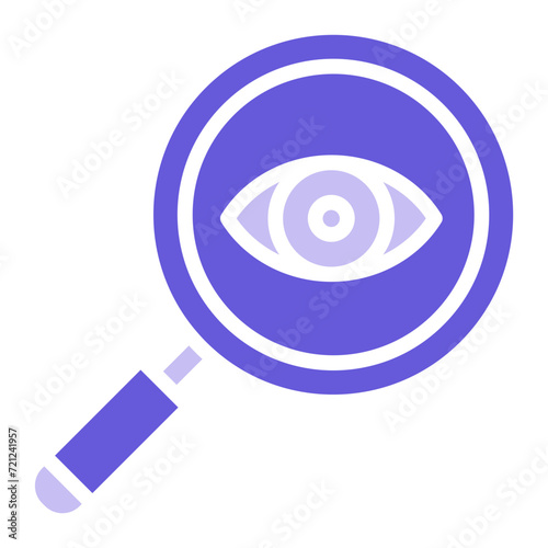 Eye Magnifier Icon of Online Marketing iconset.