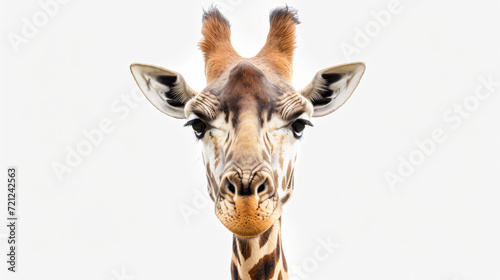 Giraffe isolated on white background