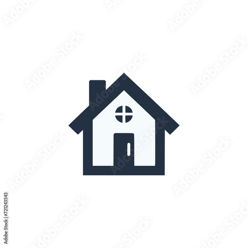 simple house logo vector illustration template design