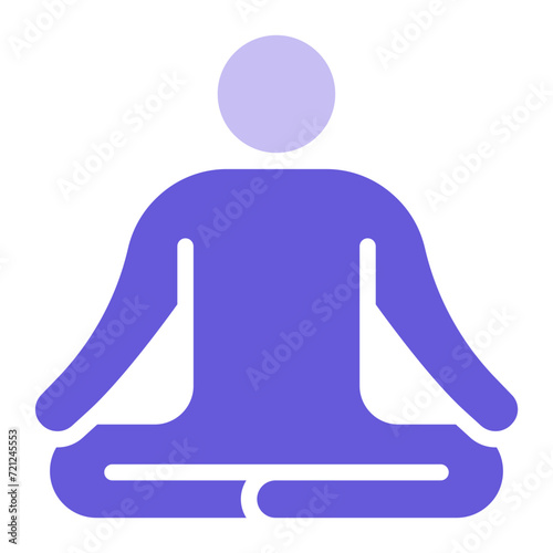 Meditation Icon of Workout App iconset.