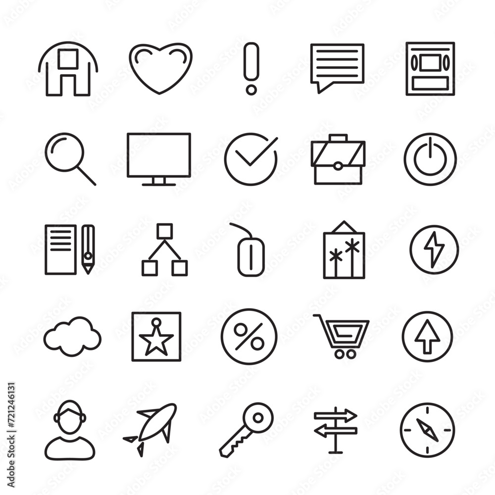 Computer Office Finance Accounting and technology icon set Computer Office Finance Accounting and technology icon set
