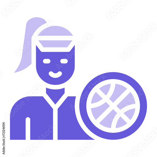 Sporty Lady Icon of Housekeeping iconset.