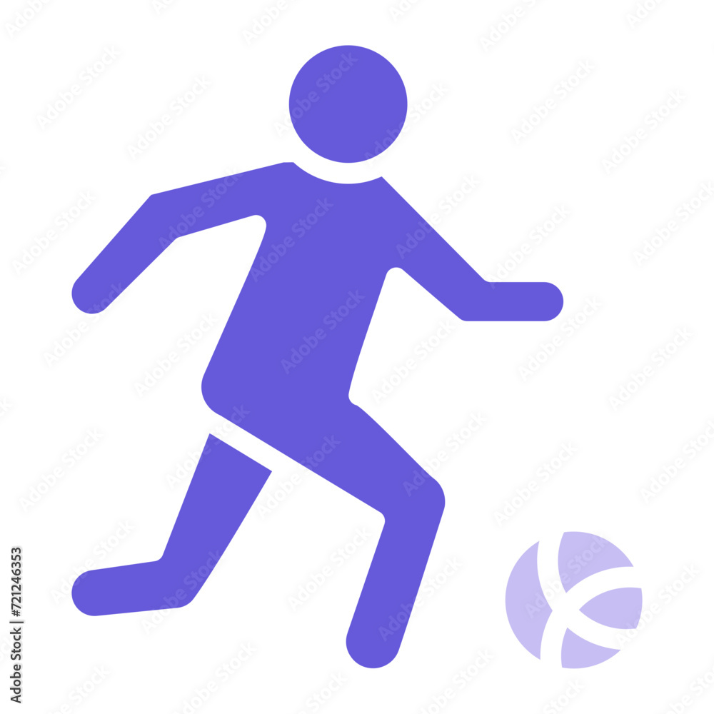 Football Player Icon of Physical Fitness iconset.