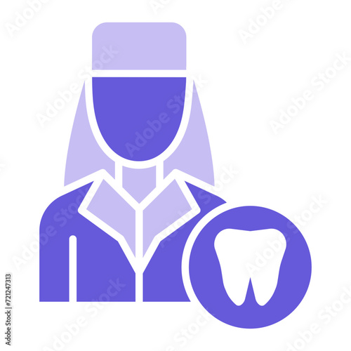 Female Dentist Icon of Medicine iconset.