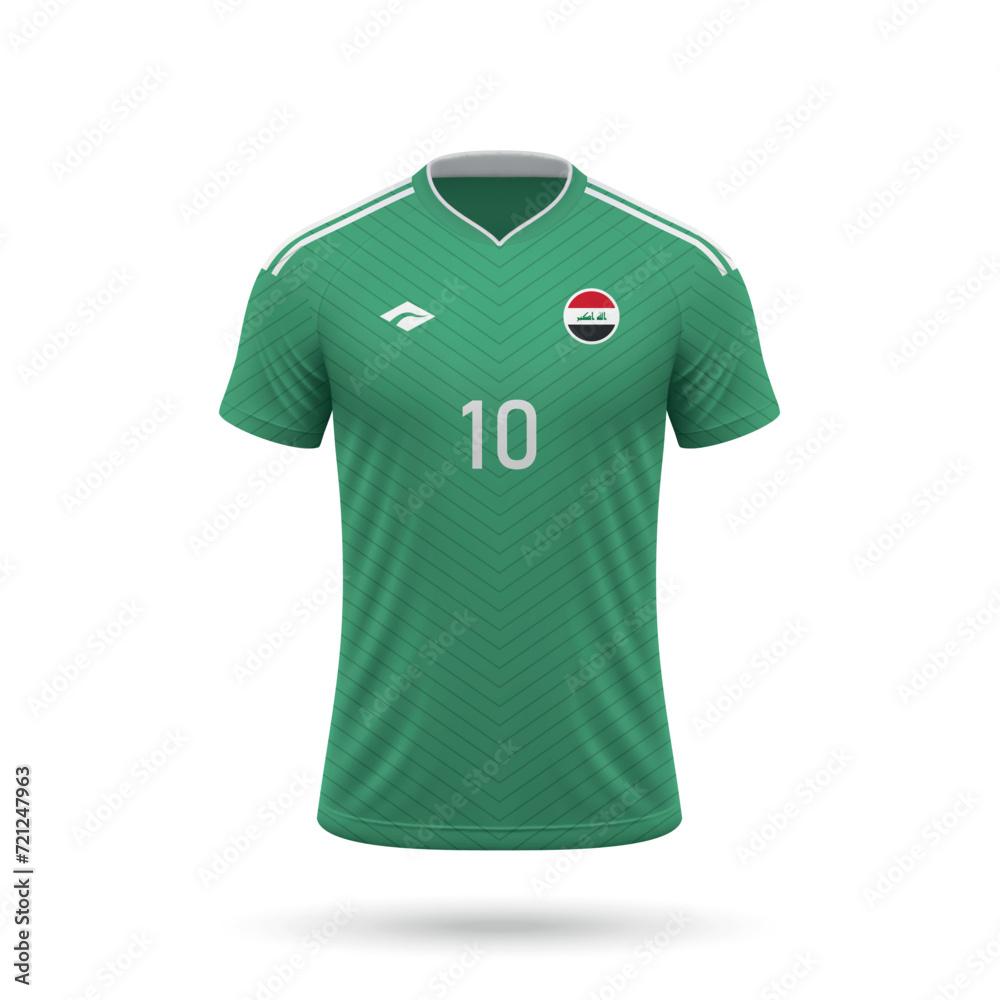 3d realistic soccer jersey Iraq national team 2024 3d realistic soccer jersey Iraq national team 2024
