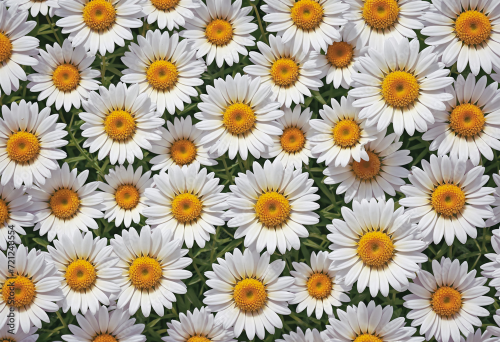 White and yellow daisies background. Floral background, backdrop, wallpaper. White and yellow daisies background. Floral background, backdrop, wallpaper.