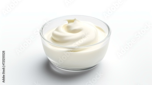 Dairy Yoghurt Cup Package Isolated on White