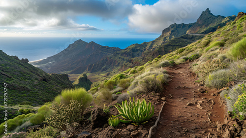 Hiking trail to Sombrero De Chans Tenerife