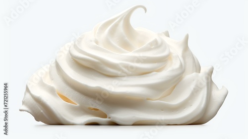 Isolated Whipped Cream on Transparent Backgrou