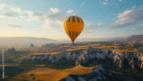 Sky-High Advertisement: Alpine Balloon Journey
