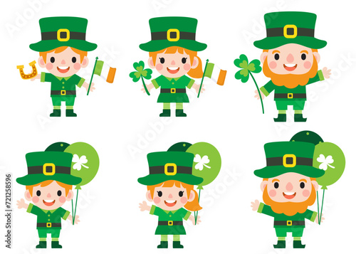 Happy Saint Patrick's Day Clipart, Kid patrick