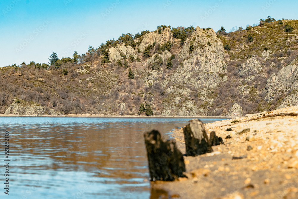Bord de plage à Saint Victor sur Loire