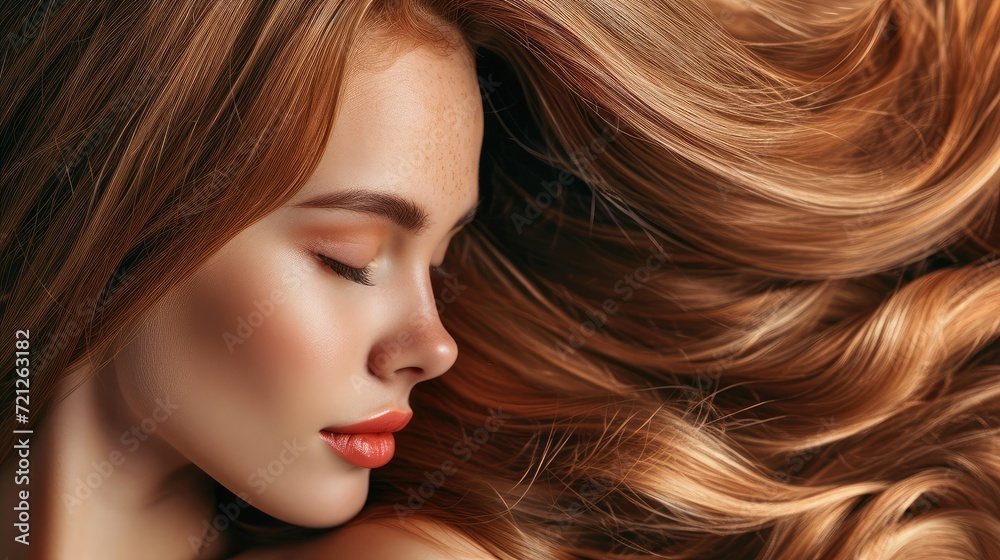 Beauty girl with long and shiny wavy Hair coloring and toning shatush and balayash Beautiful woman model Beauty girl with long and shiny wavy Hair coloring and toning shatush and balayash Beautiful woman model