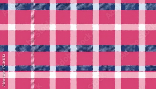 Cute Pink Style: Seamless Pattern of Scottish Tartan Plaid
