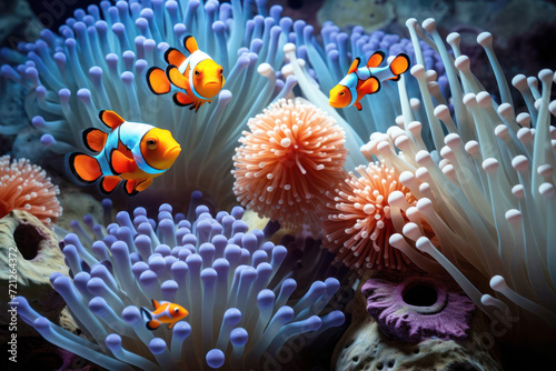 Anemone-a clown fish (Amphiprion percula)25