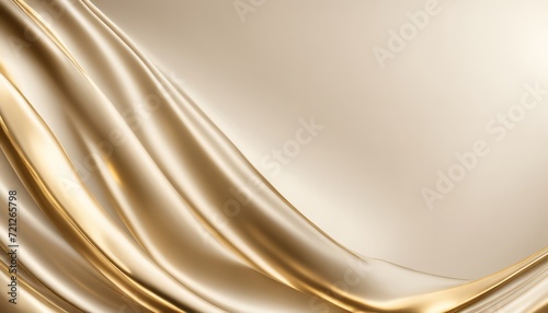 A gold curtain with a white background