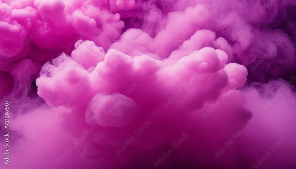 Fototapeta premium A purple cloud of smoke in the sky