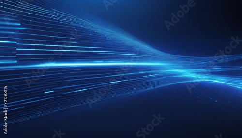 A blue and white image of a light streak