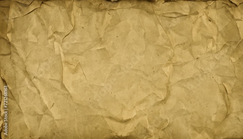 A brown parchment paper with a creased edge