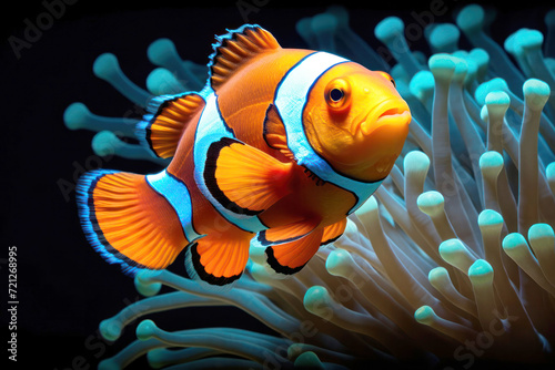 Anemone-a clown fish (Amphiprion percula)1.jpg © Sankapro