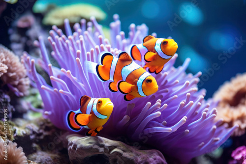 Anemone-a clown fish (Amphiprion percula)21