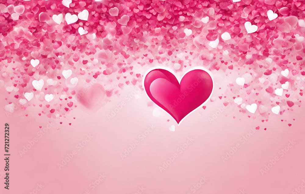 Pink heart valentine background, Pink background for the festival of love
